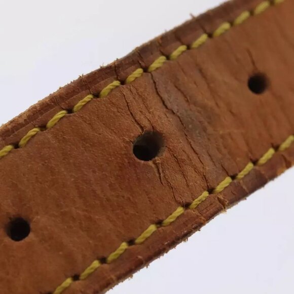 LOUIS VUITTON Adjustable Shoulder Strap Leather 31.5""-38.2"" Beige Auth 89208 - Picture 3 of 13